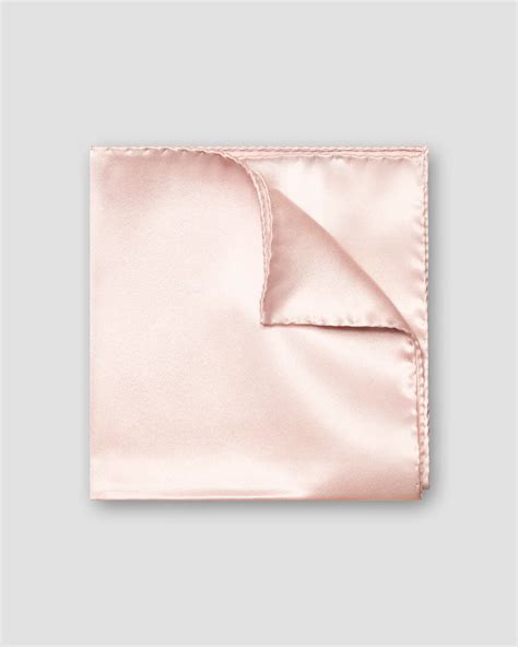 Pink Solid Wedding Silk Pocket square - Eton