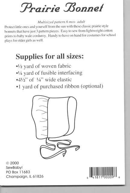 Prairie Bonnet Pattern 的图像结果