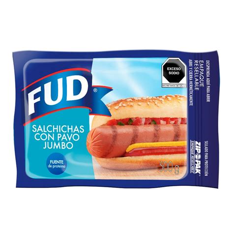 Salchicha Fud Jumbo Pavo 500 g | Soriana