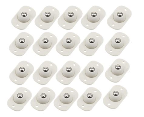 HEXONIQ® Self Adhesive Caster Wheel Mini Swivel Wheels Stainless Steel ...