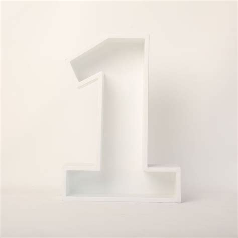 Number 1 Prop – Celebrate First Birthday Milestones in Style – whiteihf
