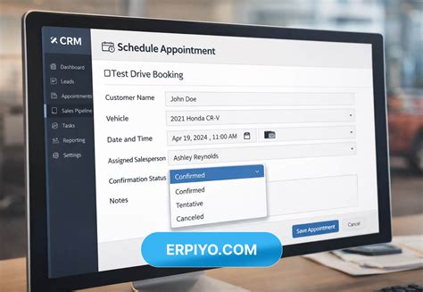 how car dealers can track follow ups and test drives in a crm - ERPIYO
