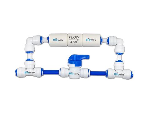 BIOWAY DIY 1/4" inch QC RO Membrane Flushing Complete Kit with FR flow ...