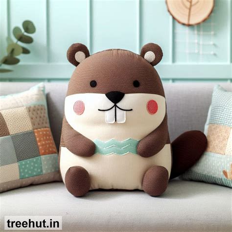 Beaver Cushion Design Ideas, Animal Cushion Ideas