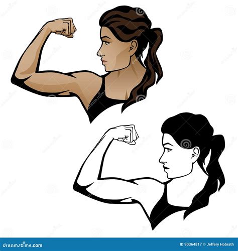 Muscular Arms Drawing