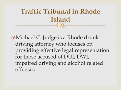 PPT - Traffic Tribunal in Rhode Island PowerPoint Presentation, free ...