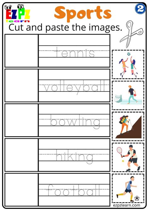 Playing Sports Worksheet 的图像结果