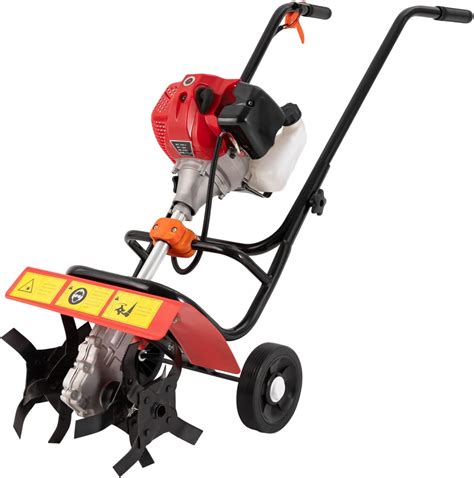 Amazon.com : 52cc 2 Stroke Commercial Tiller Gas Powered Tiller Soil ...