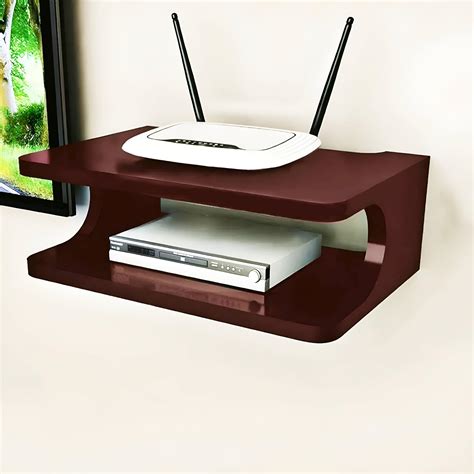 Dime Store Engineered Wood Set Top Box Stand TV Stand WiFi Router Rack ...