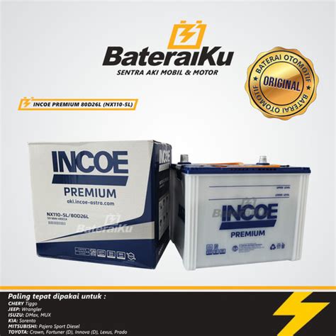 Promo JUAL AKI MOBIL INCOE PREMIUM NX110-5L UNTUK FORTUNER, INNOVA, DLL ...