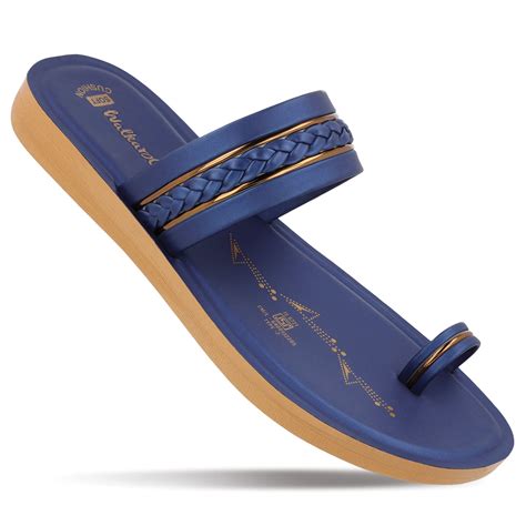 Women's Daily Wear Sandals - WLR74501 Navy Blue – Walkaroo Footwear