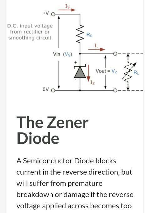 If zener diode is connected in wrong polarity then the voltage across ...