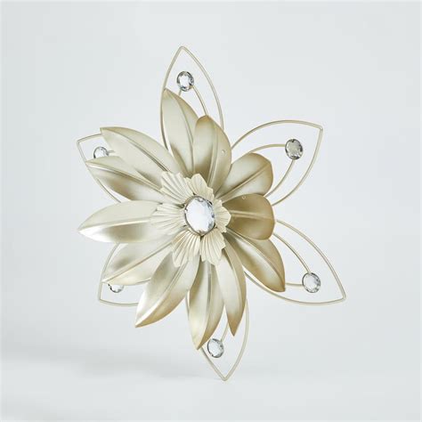 Buy Corsica Corvus Mural Metal Set of 3 Floral Wall Accents from ...