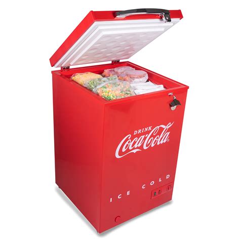 Nostalgia Coca Cola Chest Freezer And Refrigerator All In One ...