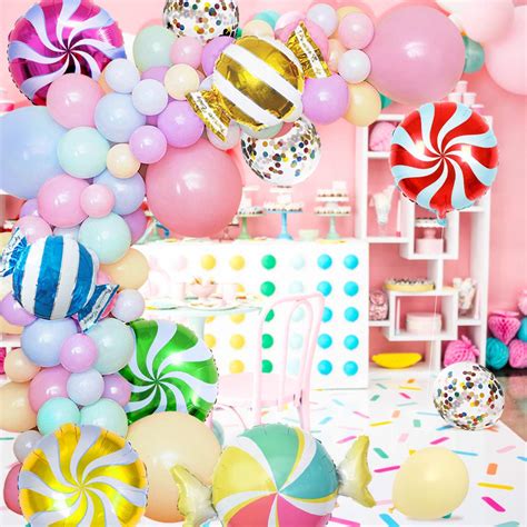 Buy Candy Balloon Garland and Arch Kit - 103PCS Candyland Party ...