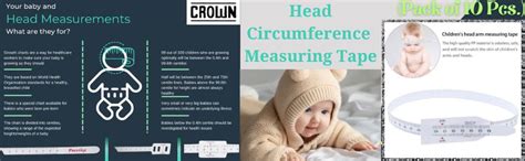 CROWN PRESTIGE Head Circumference Measuring Tape, PVC, Reusable (Pack ...