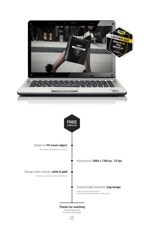 Leather Bag - Free PSD Mockup :: Behance