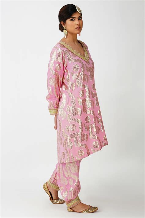 PRINCESS PINK JACQUARD ENSEMBLE SUIT — GAIA by Archie