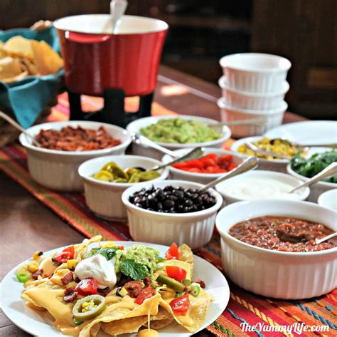 A Make-Your-Own-Nachos Party Buffet