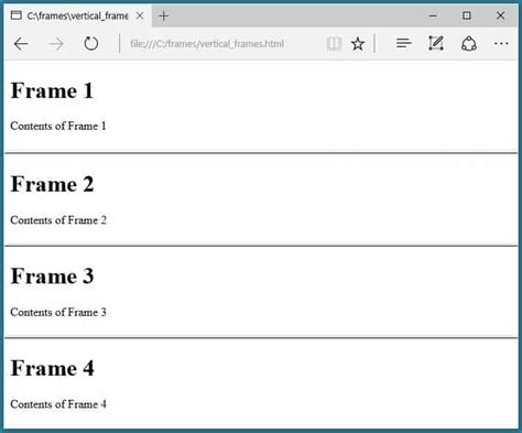 Image result for Frames in HTML for 7 Code