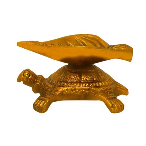 Buy Nutristar Brass Tortoise Diya | Turtle with Diya Antique Polish 3 ...