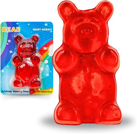 Amazon.com : Candy Counter Sugar Kingdom | Giant Gummy Bear - Blueberry ...