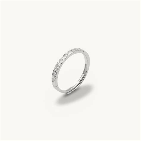 Gleaming Line Structured 925 Sterling Silver Ring – PALMONAS