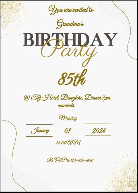 Create unique birthday invitation cards - easyinvite