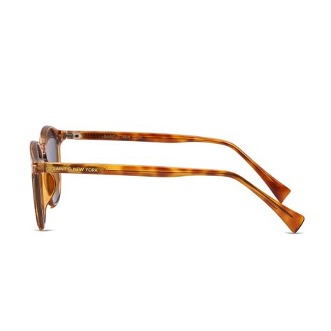 Buy Coco Drift Amber Havana Round Sunglasses Online – SaintG India