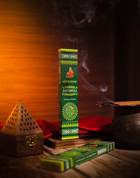 Ayurvedic Patchouli Masala Incense Sticks - 12 Packs x 15 Sticks Each ...