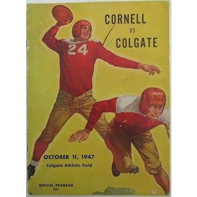 1947 Cornell vs. Colgate College Football Program 143492 | Barnebys