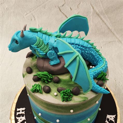 Blue Dragon Cake | Dragon Theme Cake | Birthday Cake For Kids – Liliyum ...