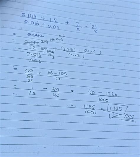 simplify and express the result as rational number in its lowest form ...