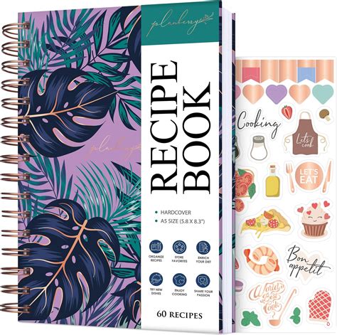 Amazon.com: PLANBERRY Recipe Book – Blank Hardcover Cookbook to Write ...