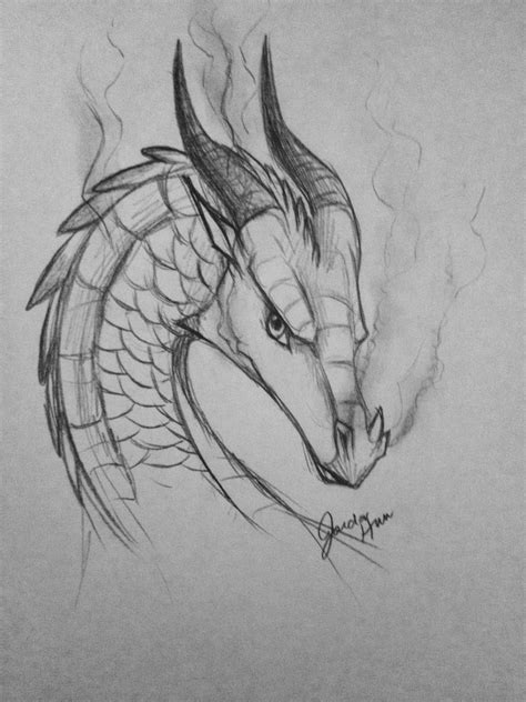 dragon drawing with fire