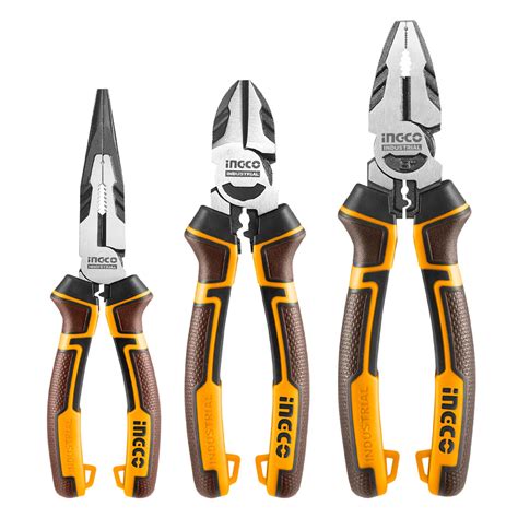 INGCO 3 PCS High Leverage Pliers Set, 8" Combination Pliers and 7 ...