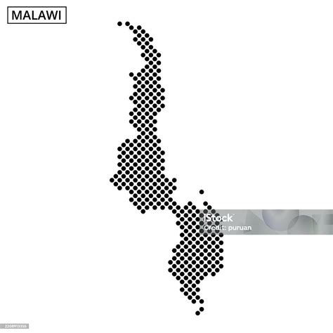 Ilustración de Detailed Map Of Malawi Highlighting Its Unique Geographic Features And Location ...