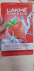 Buy Lakme Blush & Glow Strawberry Sheet Mask, 25 ml Online at Low ...