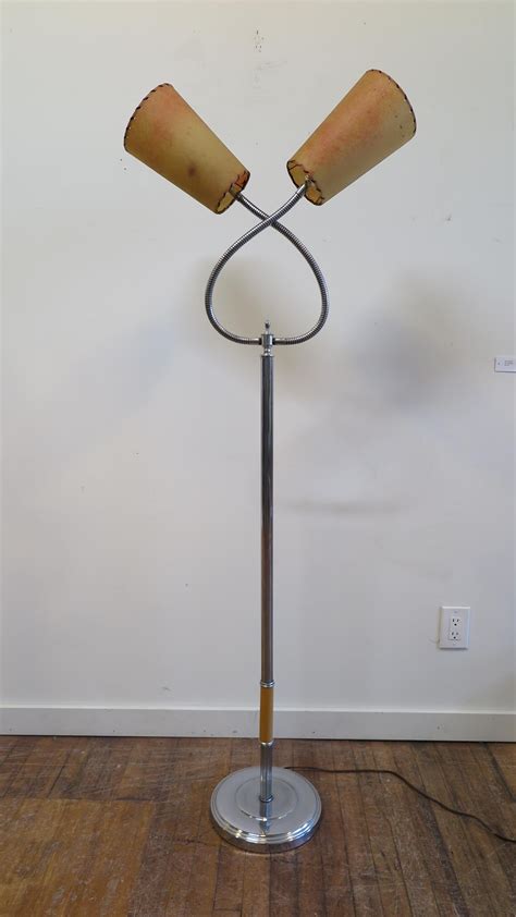 Midcentury Goose Neck Floor Lamp For Sale at 1stDibs