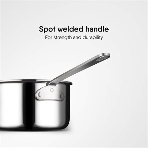 Buy Triply Stainless Steel Saucepan (Artisan Mikro Series) Online at ...