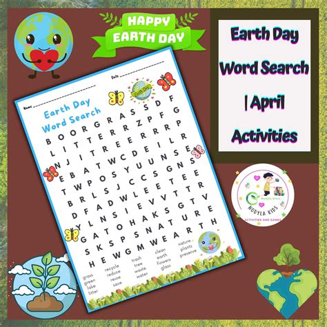 Printable Earth Day Word Search | April Activities | Made By Teachers