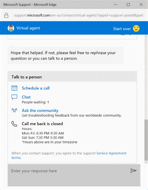 Microsoft Help Chat 的图像结果
