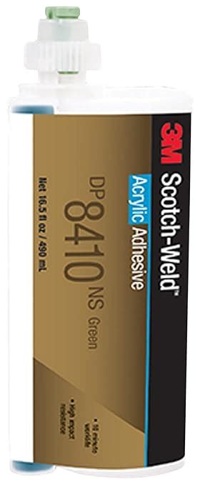 3M Scotch-Weld Acrylic Adhesive DP8410NS, Green, 490 mL Duo-Pak ...