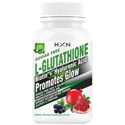 HXN Glutathione 1000mg, Vitamin C Hyaluronic Acid Biotin Vitamin E ...