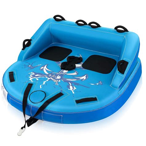 Goplus Inflatable Towable Tubes for Boating, 1-2 Person Water Sport ...