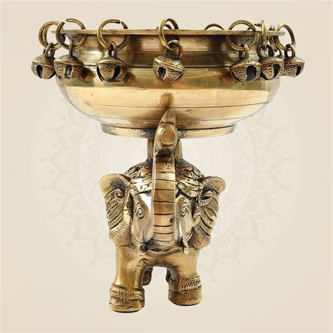 Brass Elephant Urli Bowl - Amazing Art Work