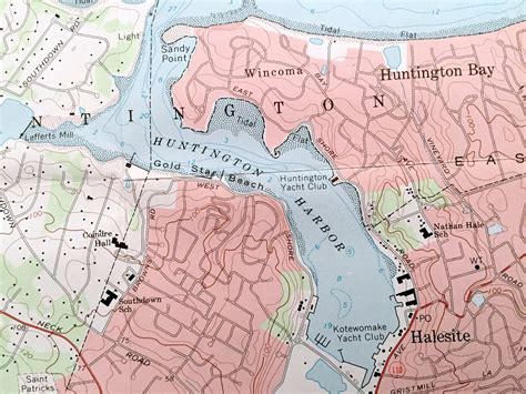 Antique Lloyd Harbor New York 1967 US Geological Survey | Etsy