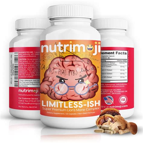 Buy moji Limitless-ish | Natural Energy and Focus | Lions Mane Mushroom ...