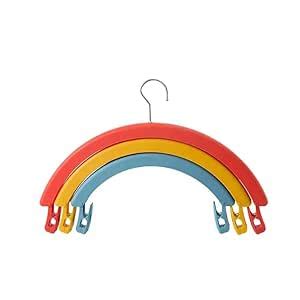 FYCAN Rotating Clothes Hangers Rainbow Laundry Hanger with Foldable ...