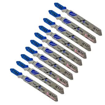Malfah Jigsaw Blades Set Contractor Assorted T Shank Multi-purpose Hcs ...